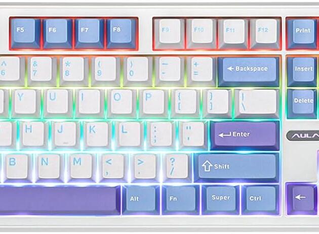 EPOMAKER X AULA F108 White&Blue