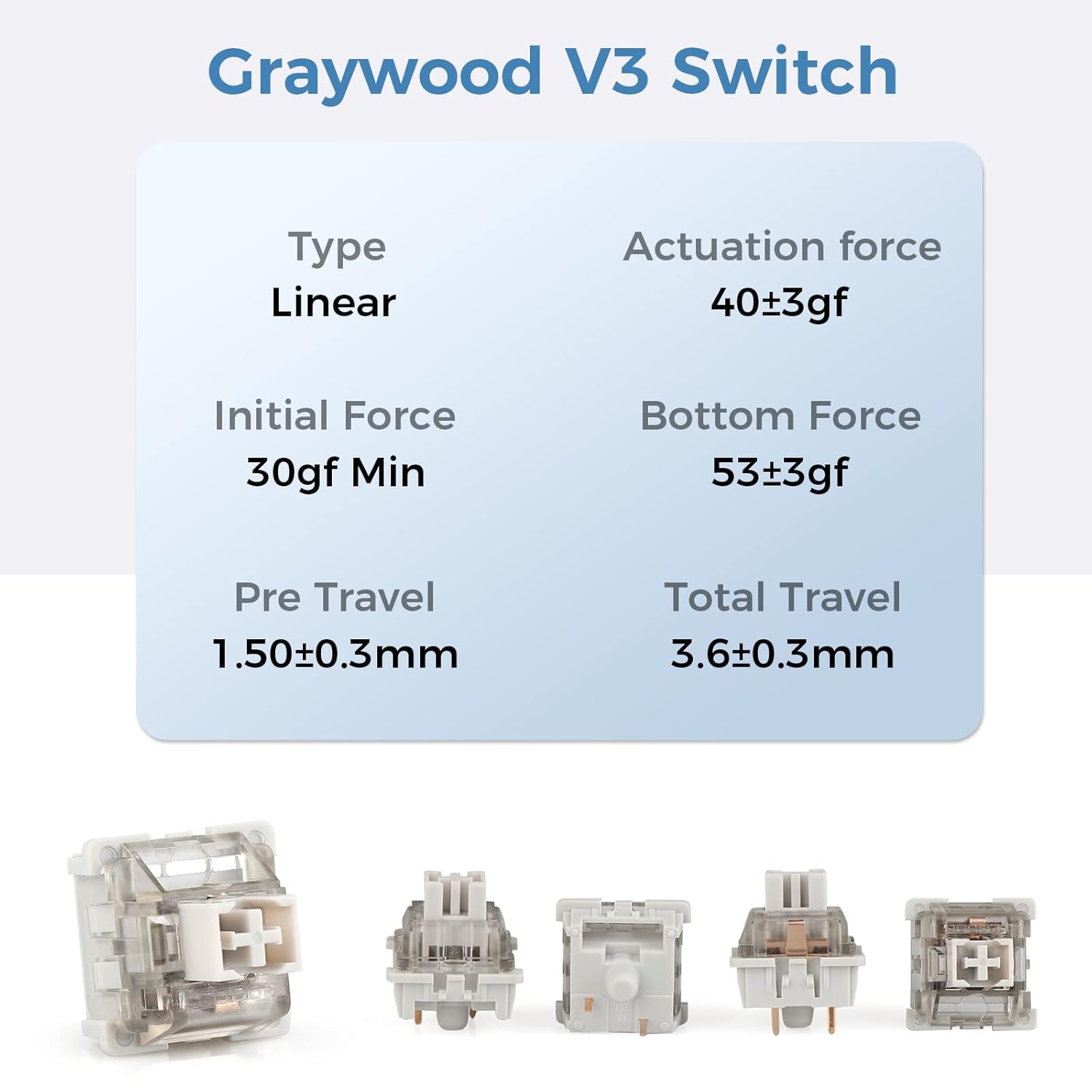 LEOBOG GRAYWOOD V3 SWITCH (90PCS) - Image 2